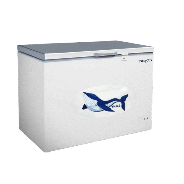 deko freezer 14feet white&silver مجمدة ديكو 14 قدم 420 ابيض سطح ستيل