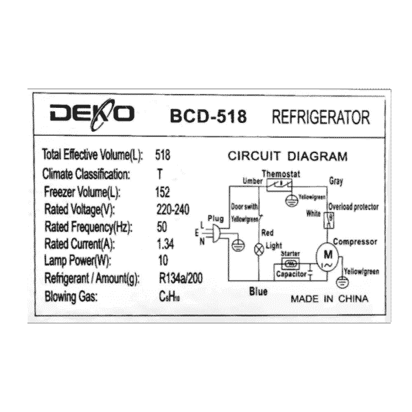 deko refrigerator 24feet creame 10 ثلاجة ديكو 24 كريمي 518