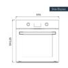 kumtel built in furnace 60-2control 3 فرن كومتل بلتن 60*60 كهرباء 2 تحكم اسود
