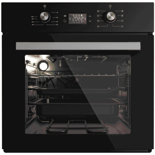 kumtel built in furnace 60-2control فرن كومتل بلتن 60*60 كهرباء 2 تحكم اسود
