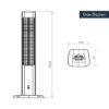 kumtel heater 1eye 2 هيتر كومتل 1 شمعة عامودي 1800