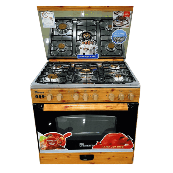 unionaire 80 wooden طباخ يونين اير 60*80 خشب سطح ستيل