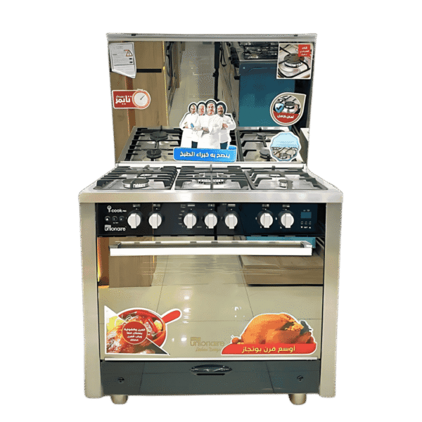 unionaire 90 i cook pro glass طباخ يونين اير 60*90 ايطالي اي كوك برو زجاج