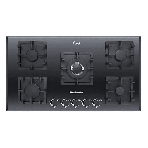 unionaire built in glass cooker 5eyes طباخ يونين اير 5 عين بلتن زجاج